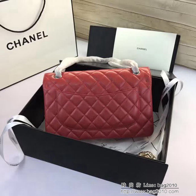 香奈兒CHANEL 升級版A1113全新經典小羊皮金銀鏈條單肩斜挎包 DSC1732
